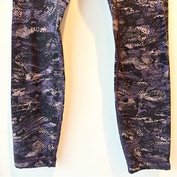 Lululemon Align Pant II 25” Rip Wave Purple Thunder Black Size 4 - Picture 6 of 13